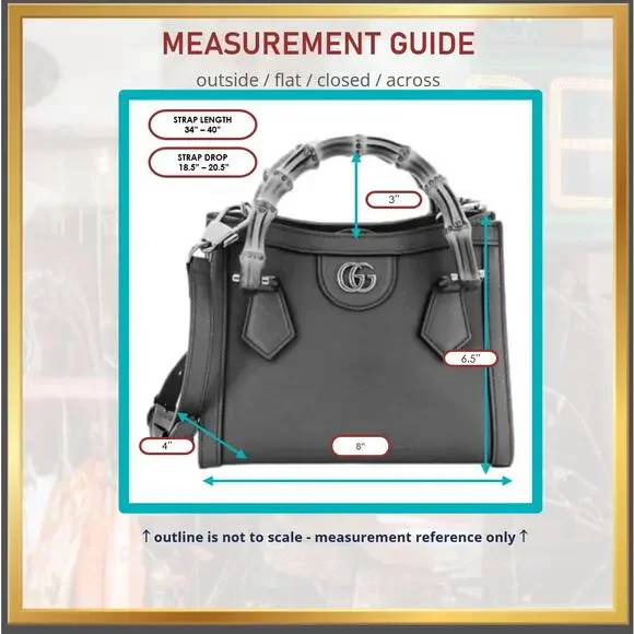 Gucci Diana Bamboo Handle Small Leather Crossbody Tote Bag Brown Small Mini - Picture 4 of 16